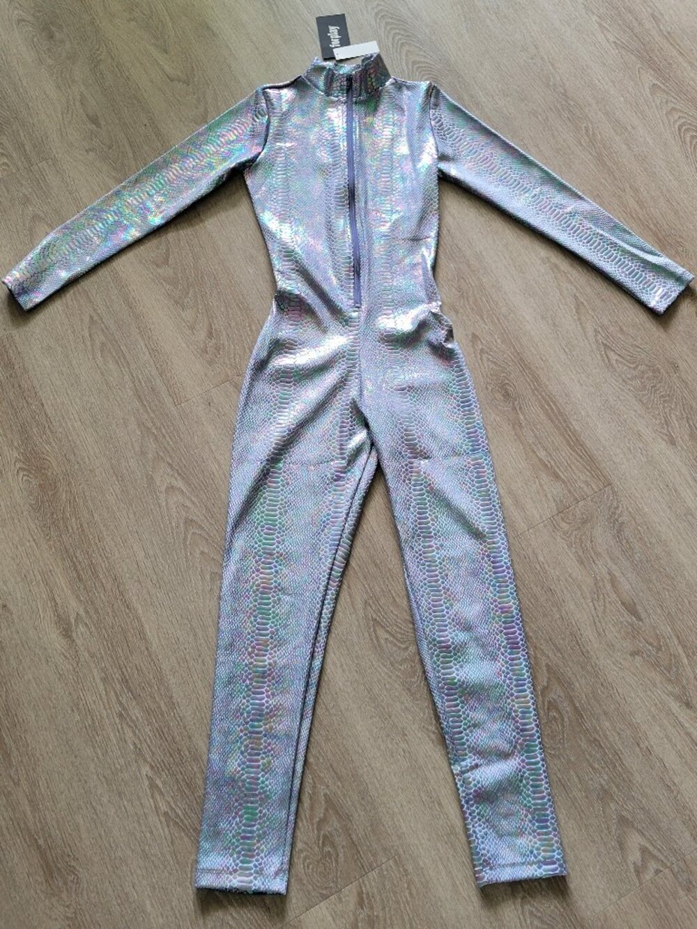 Snakeskin look/feel bodysuit